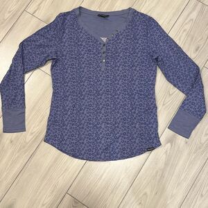 Eddie Bauer women’s purple floral long sleeve size large